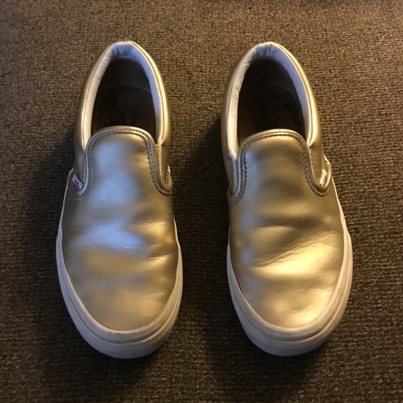 gold vans for kids